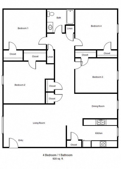 Silver Glen_4 Bedroom Floor Plan